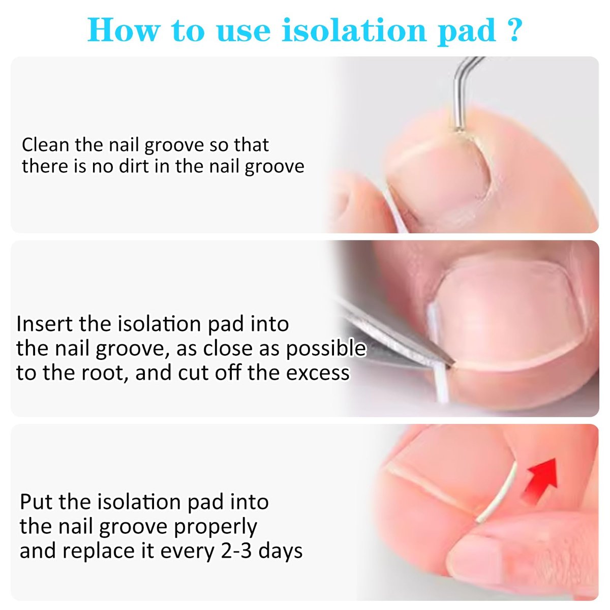 50+1 Ingrown Toenail Corrector Treatment Set - Professional Pain-Free Removal Kit with Toenail Lifter and Straightener Strips for Men and Women - görsel 10