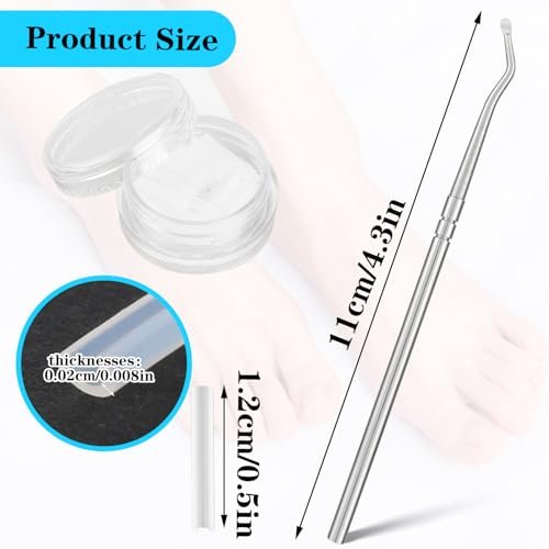 50+1 Ingrown Toenail Corrector Treatment Set - Professional Pain-Free Removal Kit with Toenail Lifter and Straightener Strips for Men and Women - görsel 3