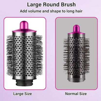 Large Round Volumizing Brush for Dyson Airwrap Styler & Hair Dryer with Adapter