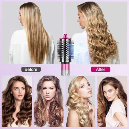 Large Round Volumizing Brush for Dyson Airwrap Styler & Hair Dryer with Adapter