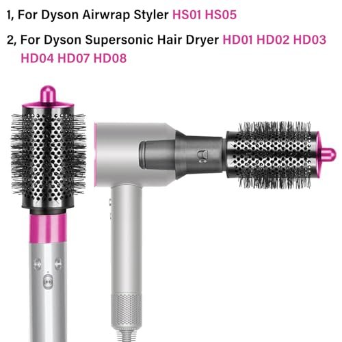 Large Round Volumizing Brush for Dyson Airwrap Styler & Hair Dryer with Adapter - görsel 6