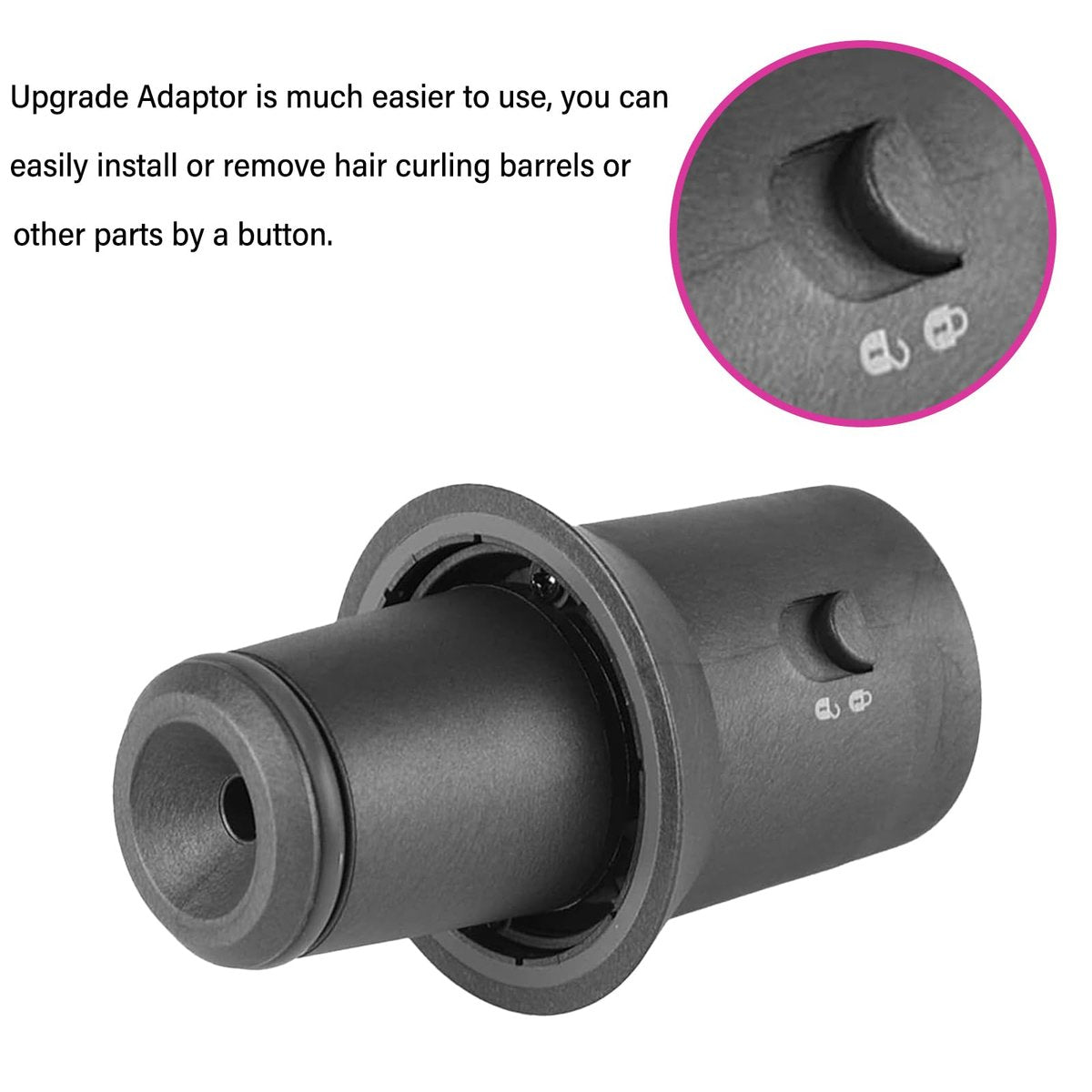 Large Round Volumizing Brush for Dyson Airwrap Styler & Hair Dryer with Adapter - görsel 13