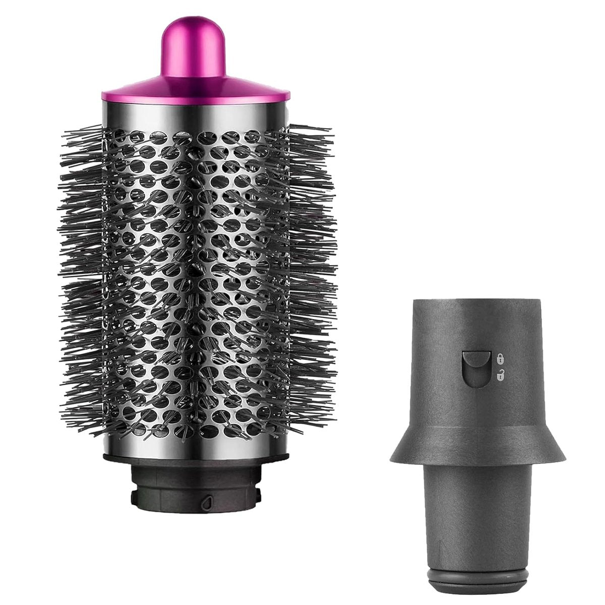 Large Round Volumizing Brush for Dyson Airwrap Styler & Hair Dryer with Adapter - görsel 1