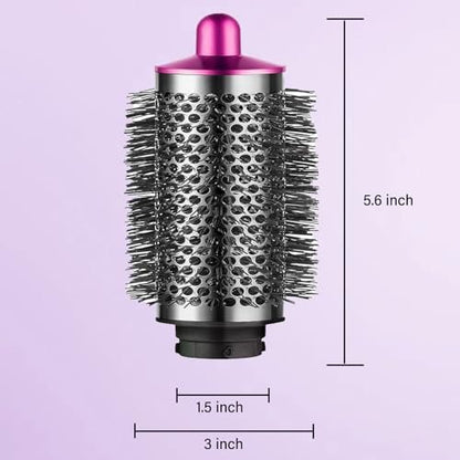 Large Round Volumizing Brush for Dyson Airwrap Styler & Hair Dryer with Adapter