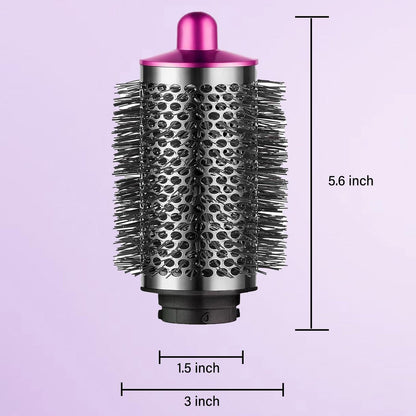 Large Round Volumizing Brush for Dyson Airwrap Styler & Hair Dryer with Adapter