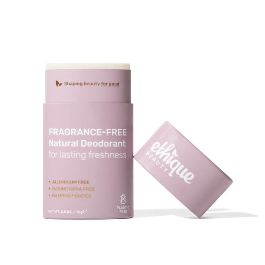 Ethique Minimalist Unscented Deodorant Stick for Men & Women - Natural Aluminum-Free, Plastic-Free, Vegan, Cruelty-Free, Eco-Friendly, 2.47 oz Avelisse