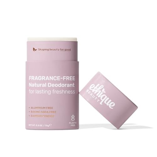 Ethique Minimalist Unscented Deodorant Stick for Men & Women - Natural Aluminum-Free, Plastic-Free, Vegan, Cruelty-Free, Eco-Friendly, 2.47 oz Avelisse