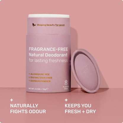 Ethique Minimalist Unscented Deodorant Stick for Men & Women - Natural Aluminum-Free, Plastic-Free, Vegan, Cruelty-Free, Eco-Friendly, 2.47 oz Avelisse