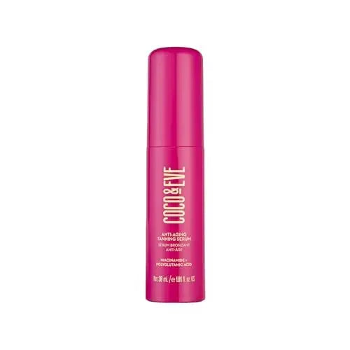 Coco & Eve Anti-Aging Tanning Serum – Gradual Face Tanner with Niacinamide & Antioxidants for a Healthy, Hydrating Glow (1.01 Fl Oz) Avelisse