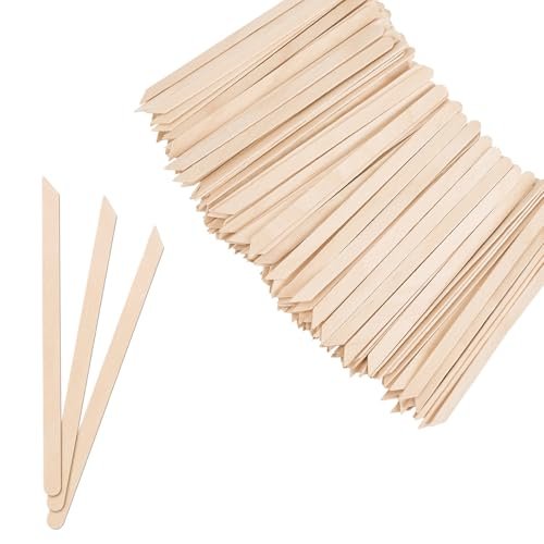 1000pcs Natural Birch Wood Wax Sticks – Eyebrow Waxing & Craft Popsicle Sticks, 4.3 Inches - görsel 2