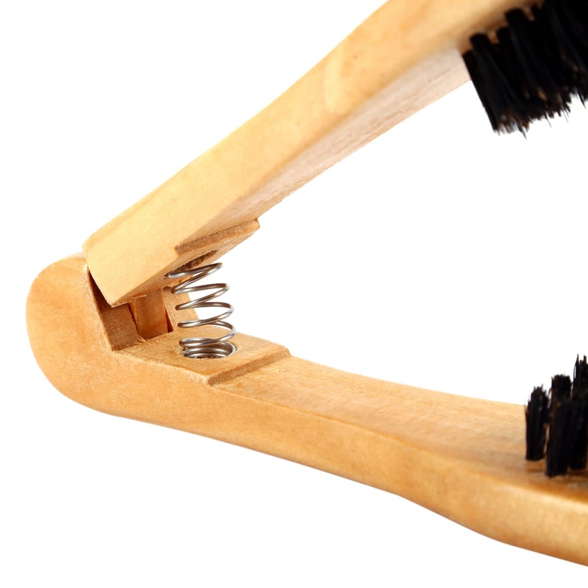 Chazcool Double Sided Bristle Hair Brush - Wooden Hair Straightening Brush for Smoothing and Straight Styles - görsel 13
