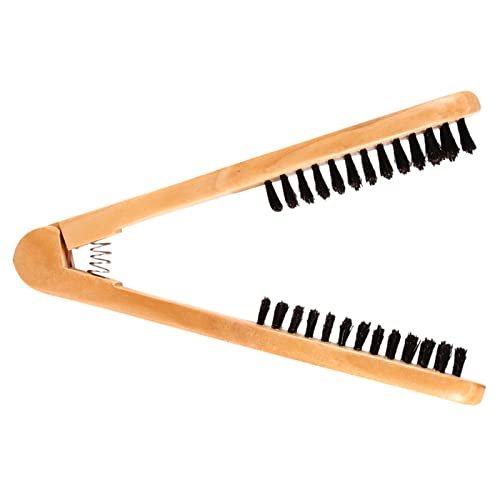 Chazcool Double Sided Bristle Hair Brush - Wooden Hair Straightening Brush for Smoothing and Straight Styles - görsel 10