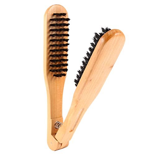 Chazcool Double Sided Bristle Hair Brush - Wooden Hair Straightening Brush for Smoothing and Straight Styles - görsel 18