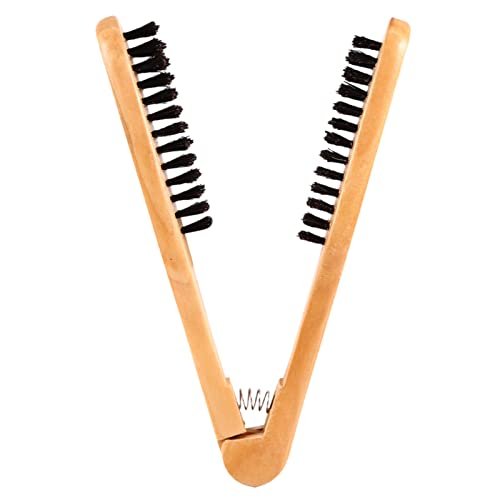 Chazcool Double Sided Bristle Hair Brush - Wooden Hair Straightening Brush for Smoothing and Straight Styles - görsel 8
