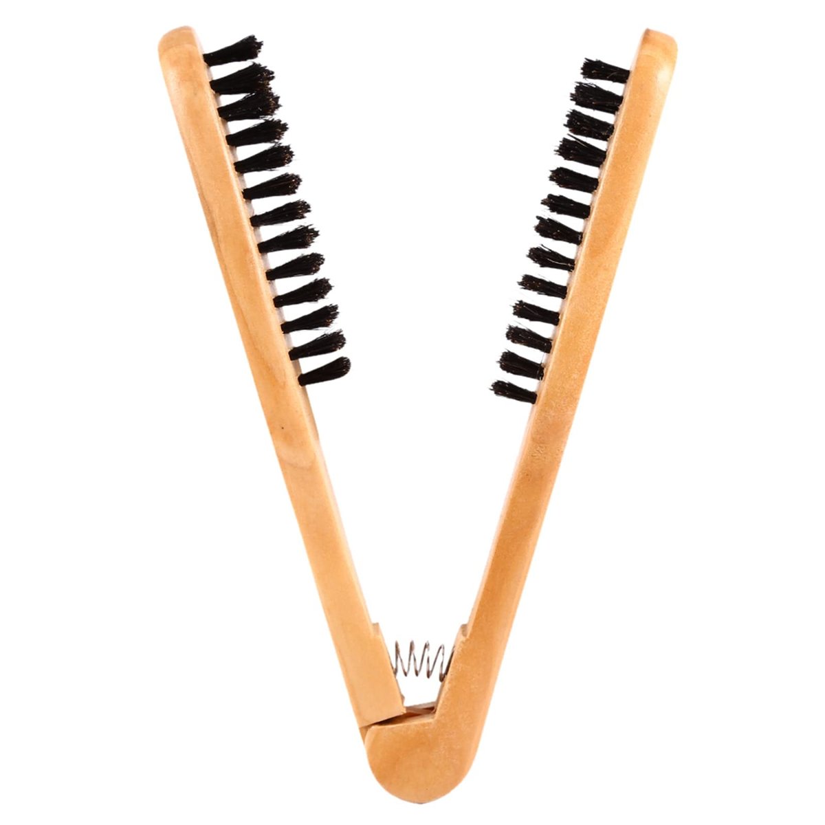 Chazcool Double Sided Bristle Hair Brush - Wooden Hair Straightening Brush for Smoothing and Straight Styles - görsel 7