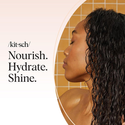 Kitsch Castor Oil Shampoo Bar & Coconut Oil Conditioner Bar – Nourishing Set for Dry, Damaged Hair – Hydrating & Strengthening Hair Care, 2-Piece Set Avelisse