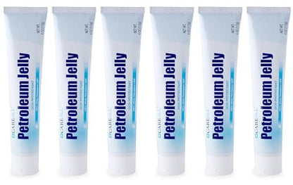 CareALL Petroleum Jelly 4 Oz. Tube (6 Pack) - Unscented, 100% Pure White Petrolatum USP - Moisturizer for Dry Skin & Lip Care