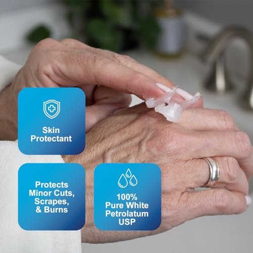 CareALL Petroleum Jelly 4 Oz. Tube (6 Pack) - Unscented, 100% Pure White Petrolatum USP - Moisturizer for Dry Skin & Lip Care - görsel 6