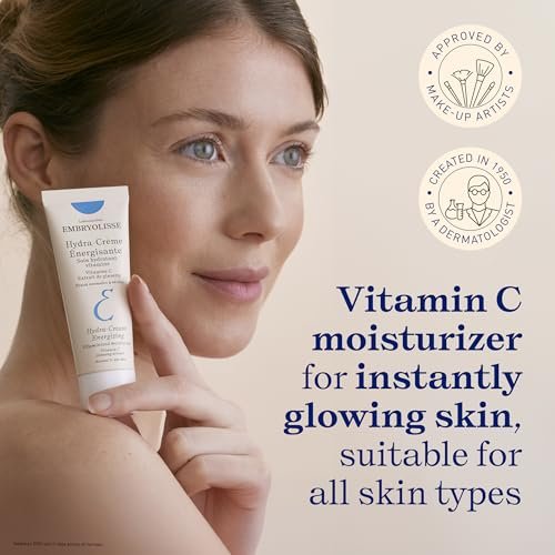 Embryolisse Vitamin C Energizing Face Moisturizer - Radiance-Boosting Anti-Aging Daily Cream for Hydration & Glow, 1.35 Fl Oz Avelisse