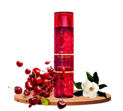 Bath & Body Works Fine Fragrance Body Spray Mist 8 oz (Oh, Cherry) Avelisse
