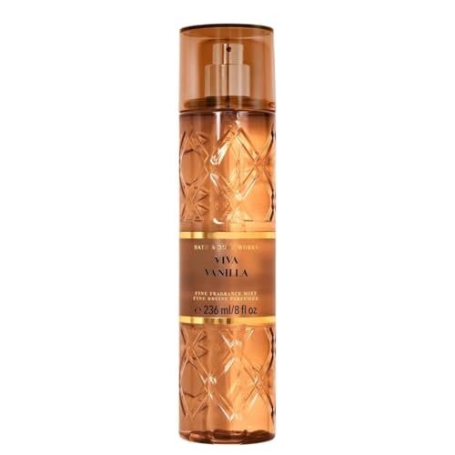Bath & Body Works Viva Vanilla Fine Fragrance Body Spray Mist 8 oz - Warm & Sweet Scent Avelisse
