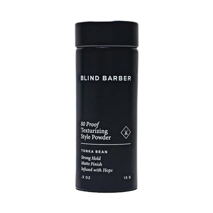 Blind Barber 80 Proof Texturizing Powder for Men - Weightless Volume & Matte Finish - Medium-to-Strong Hold Hair Styling Powder (0.5 oz) Avelisse