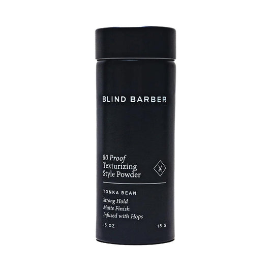 Blind Barber 80 Proof Texturizing Powder for Men - Weightless Volume & Matte Finish - Medium-to-Strong Hold Hair Styling Powder (0.5 oz) Avelisse
