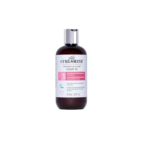 CURLSMITH Hydrate & Plump Leave In Conditioner for Curls, Lightweight Volumizing Conditioner for All Curl Types, Vegan & Cruelty-Free (8 oz) Avelisse