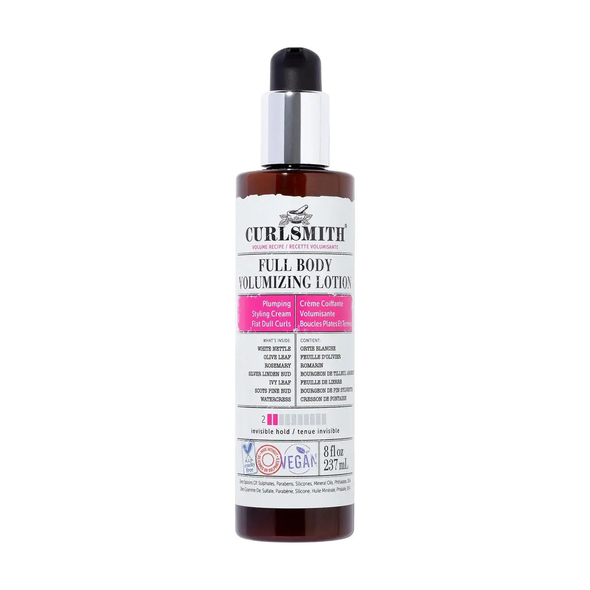 CURLSMITH Full Body Volumizing Hair Lotion – Instant Volume & Curl Definition for Wavy, Curly & Coily Hair (8 fl oz) Avelisse