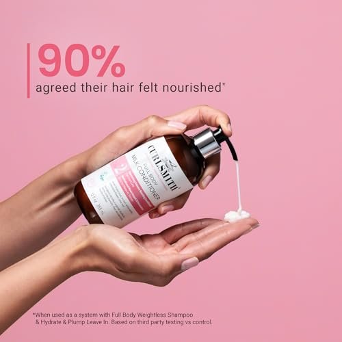 CURLSMITH Full Body Conditioner - Lightweight Volume Conditioner for All Curl Types, Moisturizing & Detangling, Vegan & Cruelty Free (12 oz) Avelisse