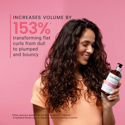 CURLSMITH Full Body Conditioner - Lightweight Volume Conditioner for All Curl Types, Moisturizing & Detangling, Vegan & Cruelty Free (12 oz) Avelisse