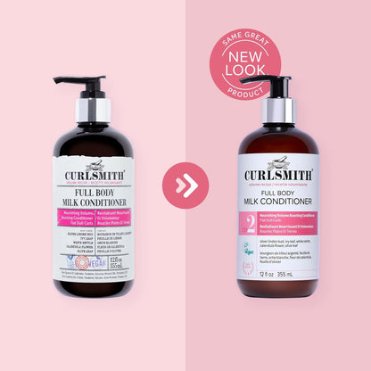 CURLSMITH Full Body Conditioner - Lightweight Volume Conditioner for All Curl Types, Moisturizing & Detangling, Vegan & Cruelty Free (12 oz) Avelisse