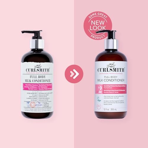 CURLSMITH Full Body Conditioner - Lightweight Volume Conditioner for All Curl Types, Moisturizing & Detangling, Vegan & Cruelty Free (12 oz) Avelisse