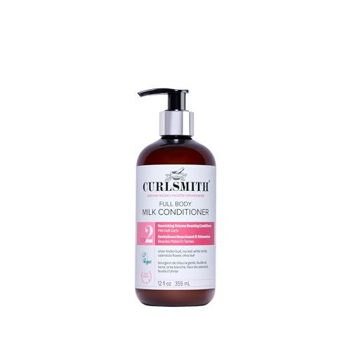 CURLSMITH Full Body Conditioner - Lightweight Volume Conditioner for All Curl Types, Moisturizing & Detangling, Vegan & Cruelty Free (12 oz) Avelisse