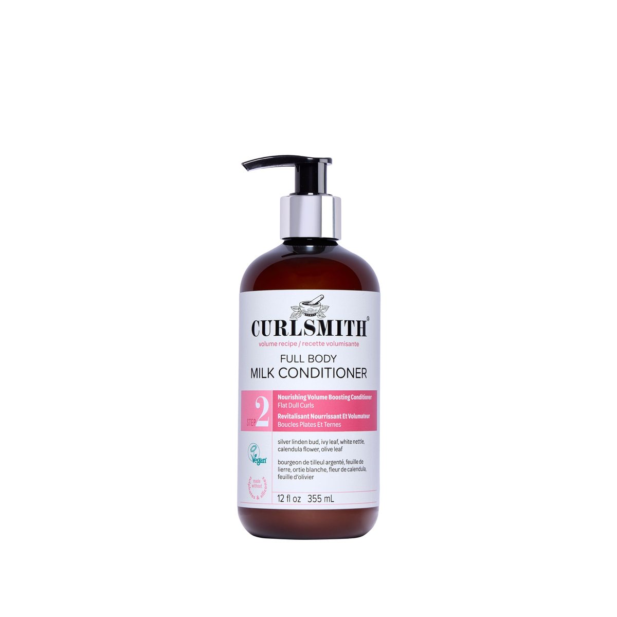 CURLSMITH Full Body Conditioner - Lightweight Volume Conditioner for All Curl Types, Moisturizing & Detangling, Vegan & Cruelty Free (12 oz) Avelisse