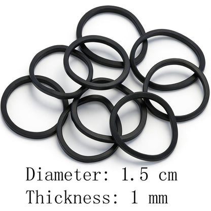 BEBEEPOO 500pcs Black Elastic Hair Bands – Mini Rubber Bands for Braids, Ponytails & Kids Hair