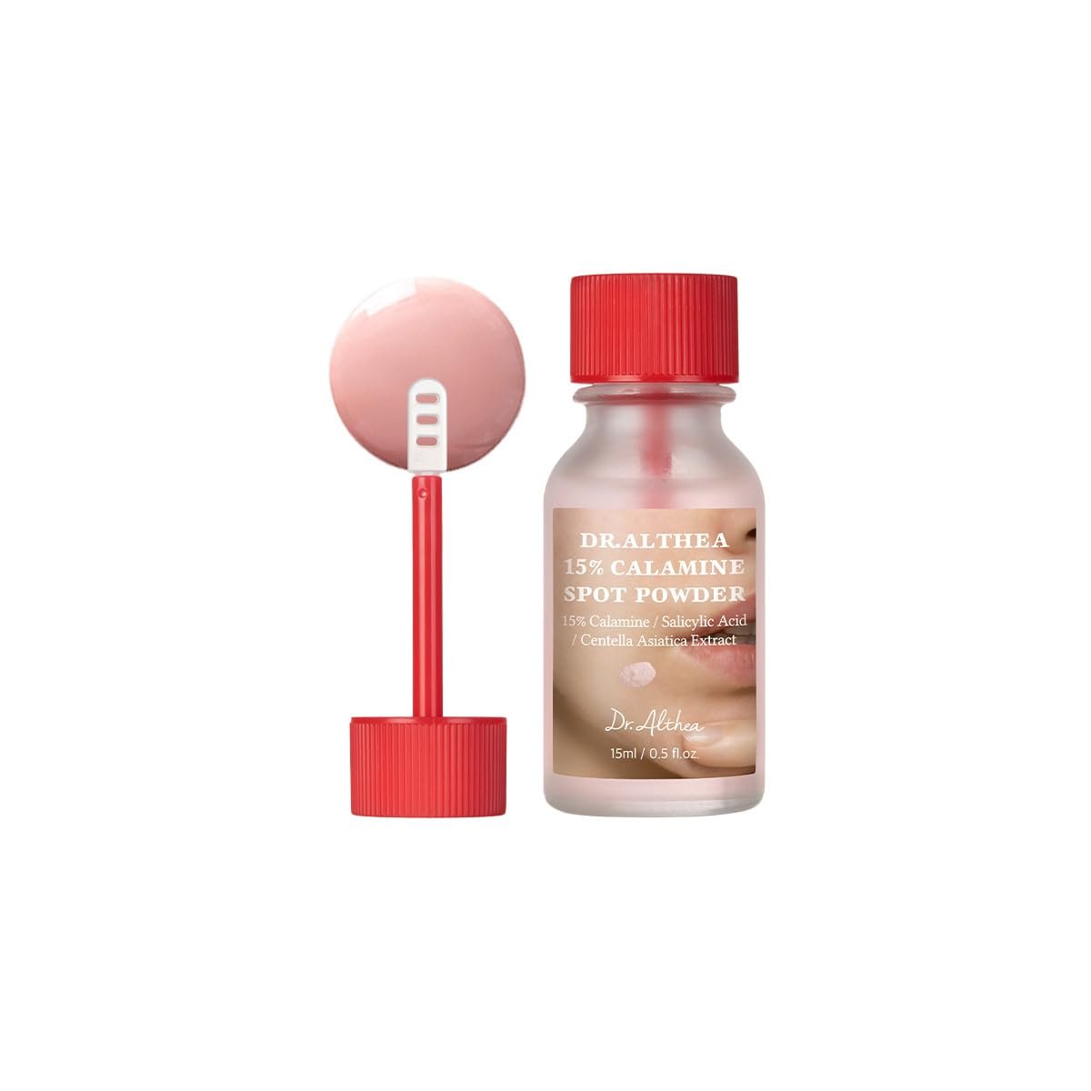 Dr.Althea 15% Calamine Spot Powder – Targeted Blemish Care & Drying Lotion, Korean Skincare, 0.5 fl oz Avelisse