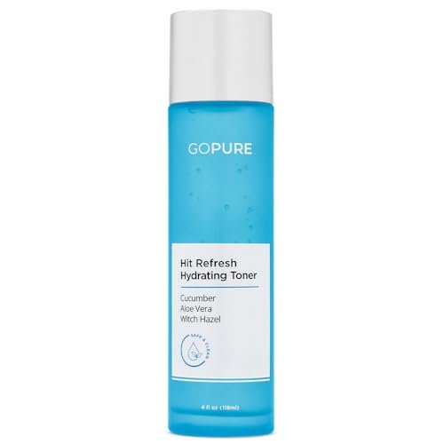 goPure Hit Refresh Hydrating Toner – Balanced pH, Clarifies Pores, Removes Excess Oil & Impurities – 4 Fl Oz Avelisse