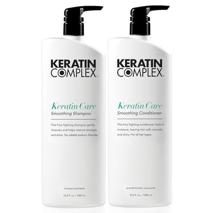 Keratin Complex Keratin Care Smoothing Shampoo & Conditioner Duo - 33.8 fl oz Each Avelisse