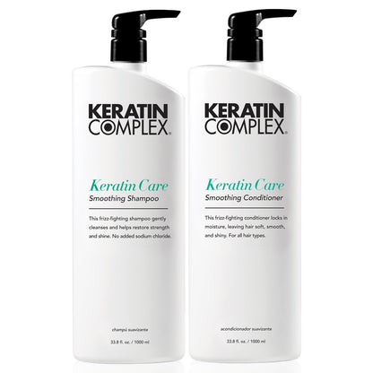 Keratin Complex Keratin Care Smoothing Shampoo & Conditioner Duo - 33.8 fl oz Each Avelisse
