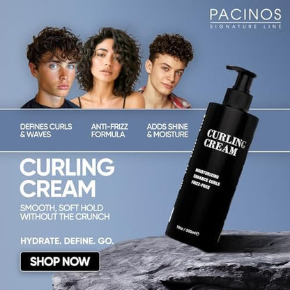 Pacinos Curling Cream - All Day Cream for Curly Hair with Gentle Formula