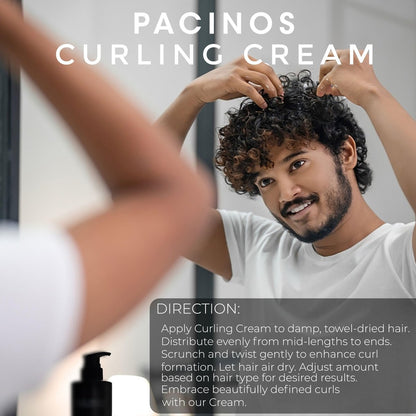 Pacinos Curling Cream - All Day Cream for Curly Hair with Gentle Formula