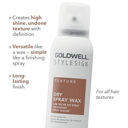 Goldwell StyleSign Dry Spray Wax - 4.2 oz (Pack of 1) – Volumizing Texture & Matte Finish Avelisse