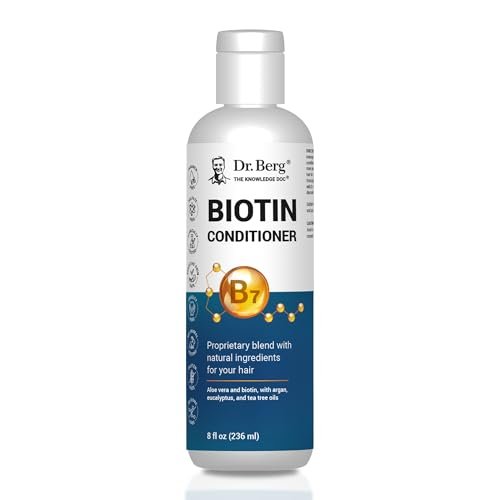 Dr. Berg Biotin Conditioner for Men & Women – High-Performance Formula, Paraben-Free, Sulfate-Free, Silicone-Free, Infused with Biotin, Argan & Botanicals – 8 Fl Oz - görsel 2
