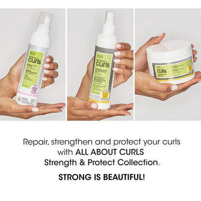ALL ABOUT CURLS Spring It On Mousse Ultra Definition 8 Fl Oz - Strengthens & Protects Curls, Vegan & Sulfate Free Avelisse