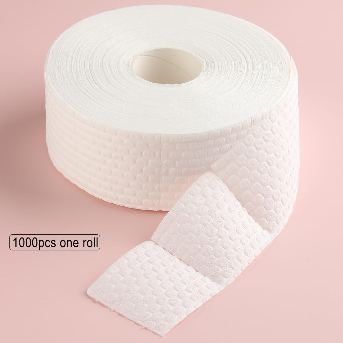 Fcozpjk 1000Pcs Lint Free Nail Wipes - Cotton Nail Polish Remover Pads for Gel Nails, Dust Cleaning & Degreasing, Manicure Salon Supplies - görsel 3
