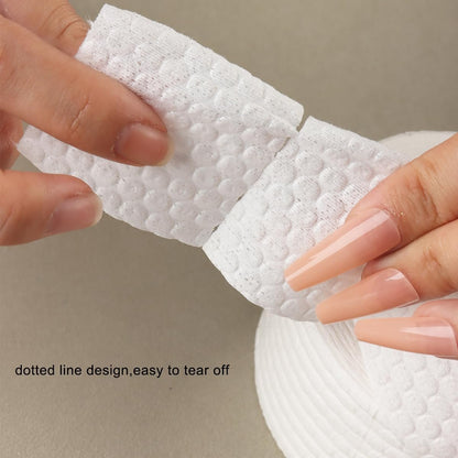 Fcozpjk 1000Pcs Lint Free Nail Wipes - Cotton Nail Polish Remover Pads for Gel Nails, Dust Cleaning & Degreasing, Manicure Salon Supplies