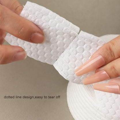 Fcozpjk 1000Pcs Lint Free Nail Wipes - Cotton Nail Polish Remover Pads for Gel Nails, Dust Cleaning & Degreasing, Manicure Salon Supplies