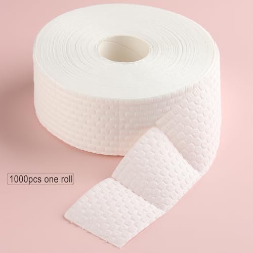 Fcozpjk 1000Pcs Lint Free Nail Wipes - Cotton Nail Polish Remover Pads for Gel Nails, Dust Cleaning & Degreasing, Manicure Salon Supplies - görsel 4