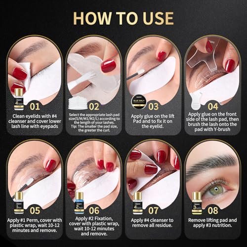 WUGOYU 2-in-1 Lash Lift & Brow Lamination Kit – Professional Eyelash Perm & Eyebrow Lift for Fuller, Thicker Brows – Lasts 4-6 Weeks – Salon & Home Use Avelisse